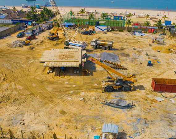 Waterview construction piling works