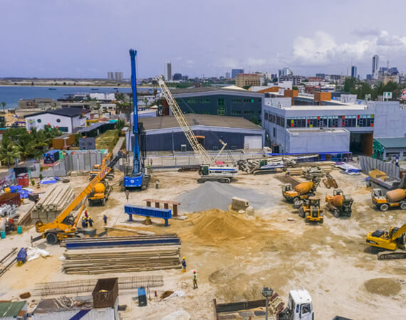 Waterview construction site progress